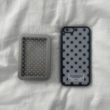 polka dots white Teen Case Iron Multipurpose Storage Box