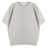 Scent Cool Cable Knit Round Sweater