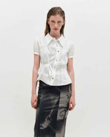 DOZI - Puffed Button Up Shirt _ WHITE