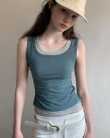 [ORIGINAL] Cain Layered Ribbed Sleeveless