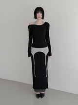 If Button One-Shoulder Off-Tee