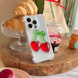 [no face] ribbon cherry case