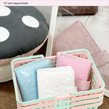 A7 soft magnet button binder blue