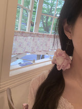 プリンセスリボンシュシュ（ヘアシュシュ） - ピンク