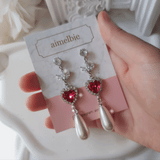 Heart Jewel Princess Piercing - Rosepink