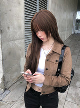 Bader コーデュロイスリムフィットカラージャケット