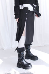 Pocket Suede Wide Leather Belt (2colors)