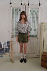 Roll-up cargo shorts_khaki