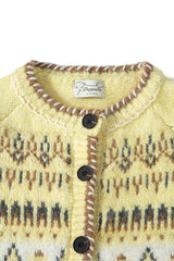 Atelier Jacquard Knit Cardigan [Lemon]