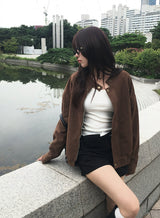 Dumb Suede Blouson Jacket