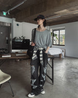 [LAN ARCHIVE] Destroyed Wide Denim Pant