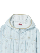 SHIRRING WINDBREAKER LIGHT BLUE