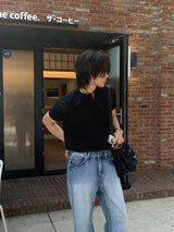 [1+1] LMN ファーストマッスルフィットアイスブントヘンリーネック半袖Tシャツ (10 colors)