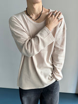 Module ベーシックワッフル Uniqlo ロングスリーブ 4C