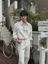 Take Belted Cotton Pants