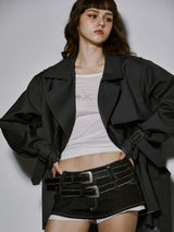 SHORT TRENCH COAT