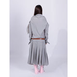 gray nylon dress