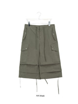 Elise Nylon Wide Capri Bermuda Pants