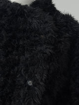 noir chic teddy fur jacket