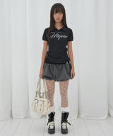 UTOPIA COLLAR TEE (BLACK) F26QB055