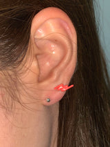 Rainbow doodle piercing (Orange)
