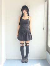 Shirring Flared Dress