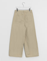 Tsukio Pintuck Cotton Wide Pants