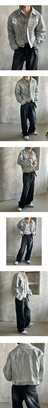 [PROMOTION] Washing denim trucker jacket (4color)