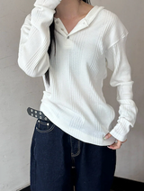[Unisex] リラックスゴルジフードスリーブ(4color)