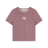 シルバーフォイルTシャツ Gray & Pink