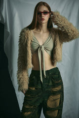 FUR CARDIGAN
