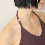 RING STRAP HALTER TOP