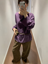 Slam off-shoulder long sleeve (4color)