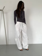 FOLD CARGO WIDE PANTS (5C)