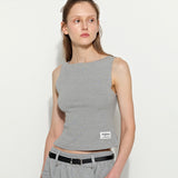 Essential Boat-Neck Grey