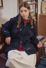[2-WAY] Mushroom Stitch Zip-Up