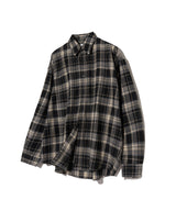 87-STAN081 One Pocket Vintage OverFit Long-Sleeved Check Shirt