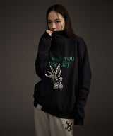 W BLUEBIRD HALF ZIP-UP SWEATSHIRT NAVY