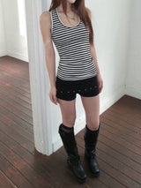 Stripe halter top