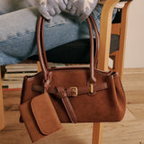 Luze Suede Bag (Brown)