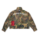 S56 オーバーサイズクロップミリタリージャケット CAMO