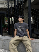 Army pigment dyeing short sleeve t-shirt