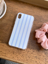 [MADE] stripe case jellhard case (rosy blue)