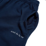 24FW BASIC LOGO NYLON SET UP PANTS NAVY