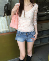 Flower lace T