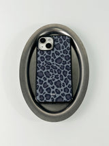 レオパードMagsafeグラスバンパーケース(Grey Leopard)