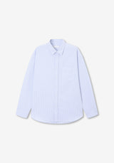 ST Basic Oxford Overfit Stripe Shirts