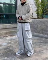 Second Cargo Wide Pants (Gray)