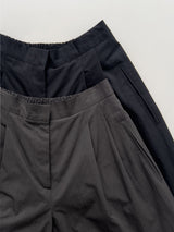 Twill Balloon Fit Wide Pants