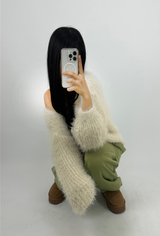(SOFT-FIT♥) 5 COLORS マイフォームソフトデイリールーズフィットニットカーディガン